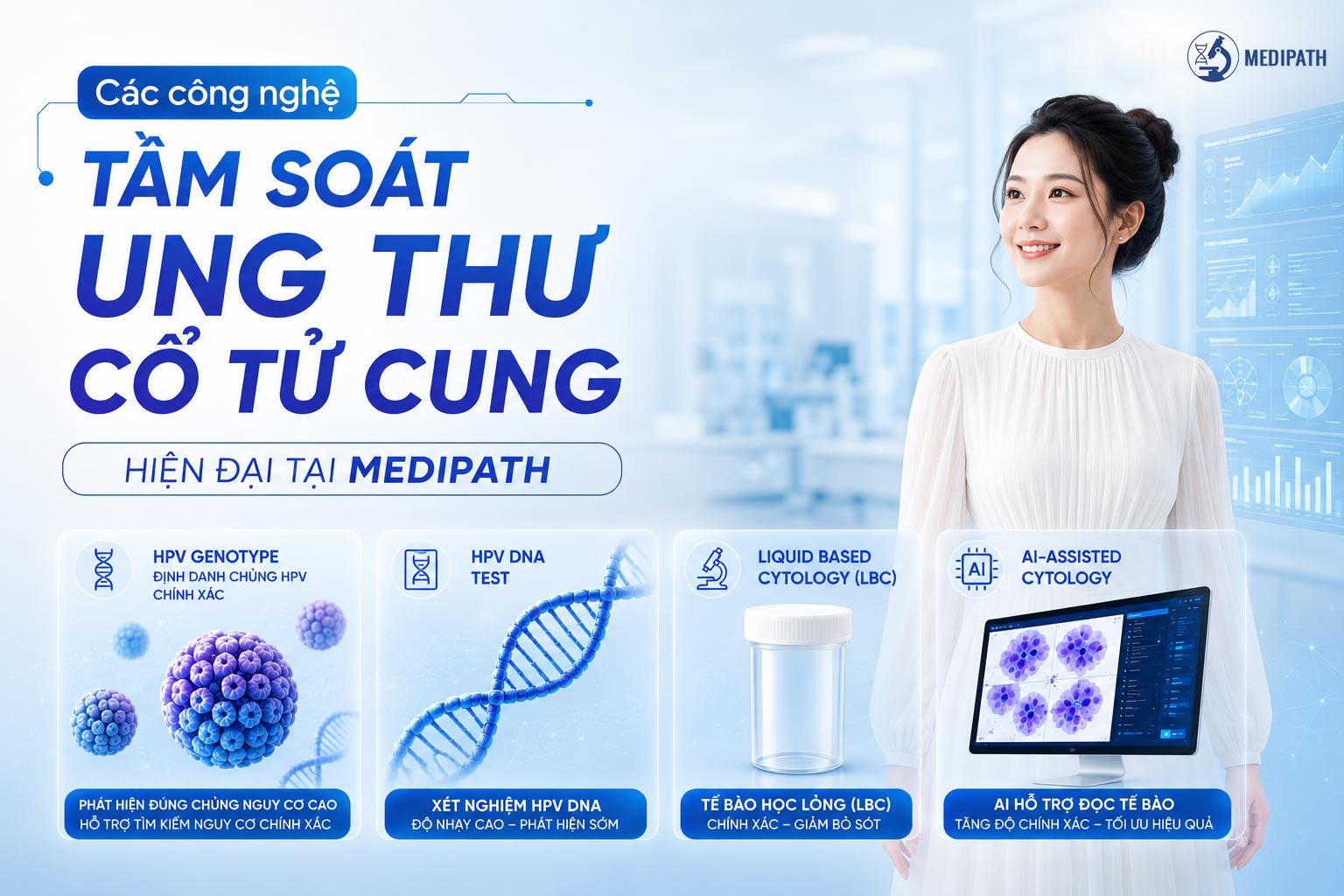 Các công nghệ tầm soát ung thư cổ tử cung hiện đại tại Medipath
